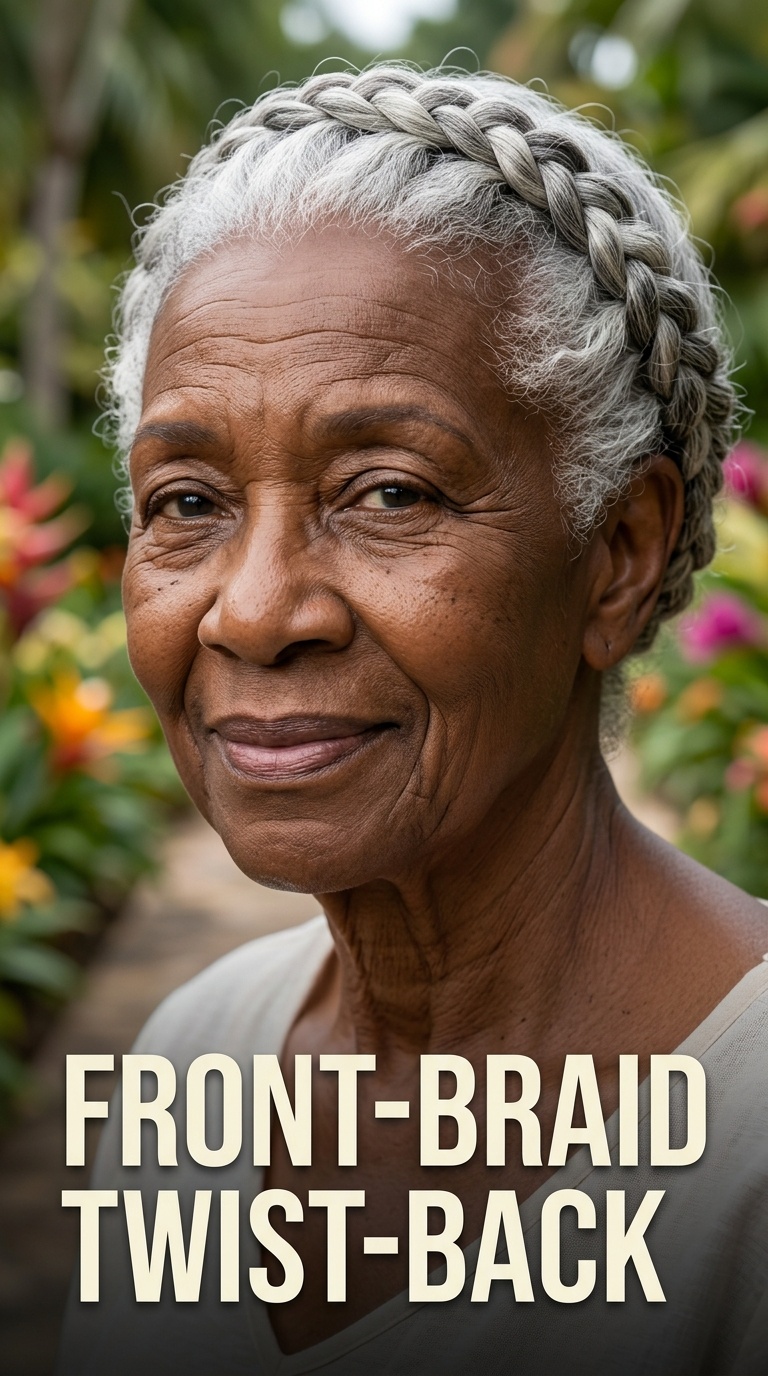 Front-Braid Twist-Back