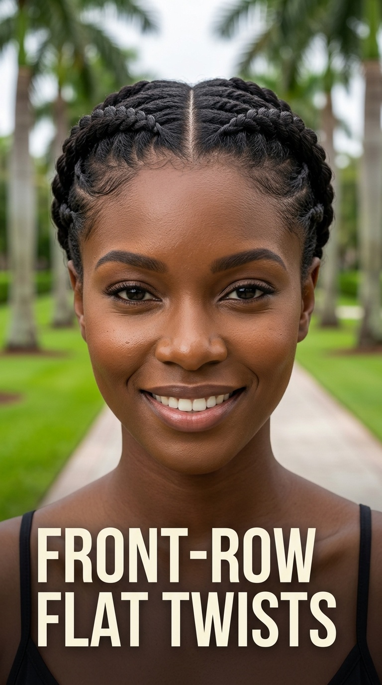 Front-Row Flat Twists