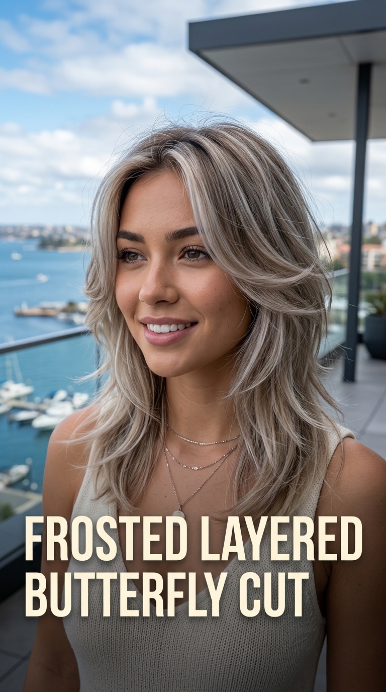 Frosted Layered Butterfly Cut
