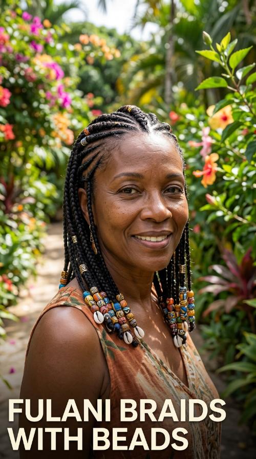 Fulani Braids with Beads