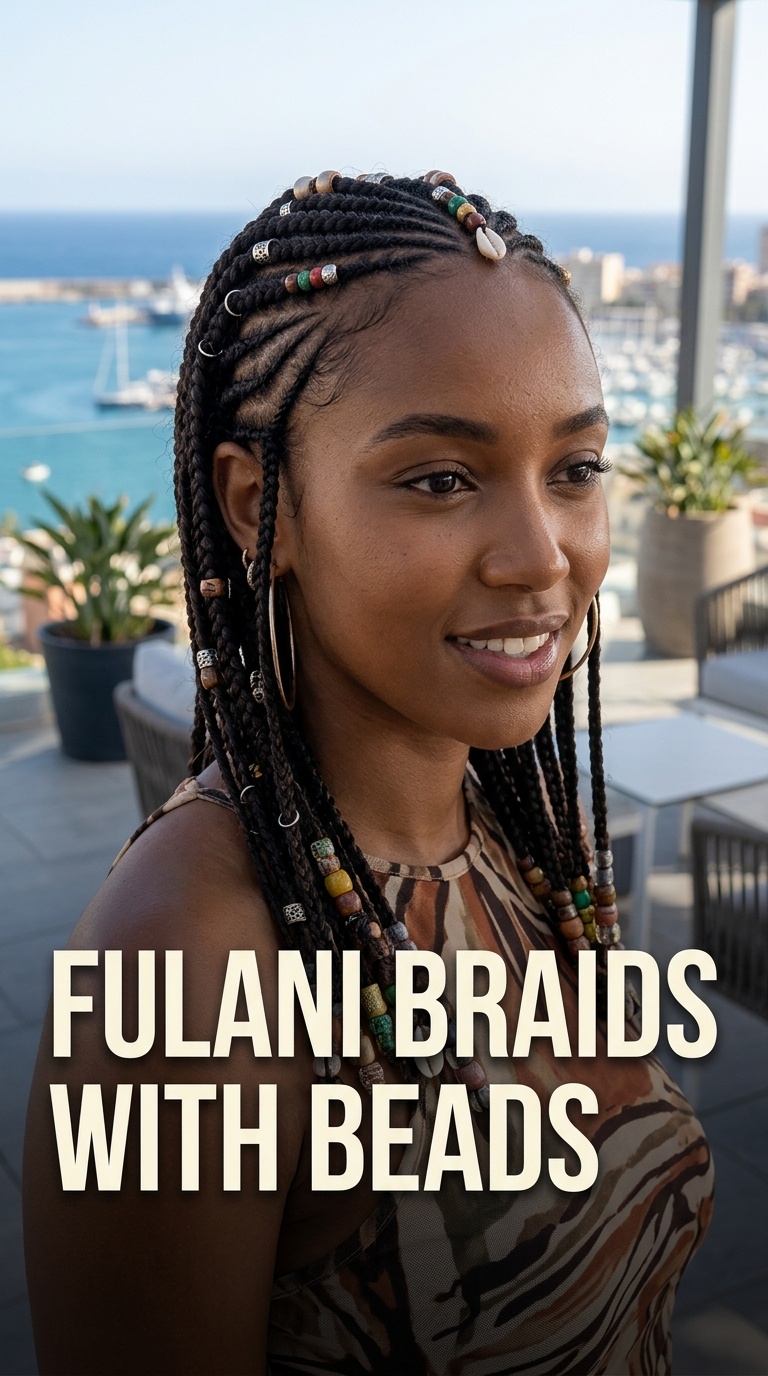 Fulani Braids with Beads