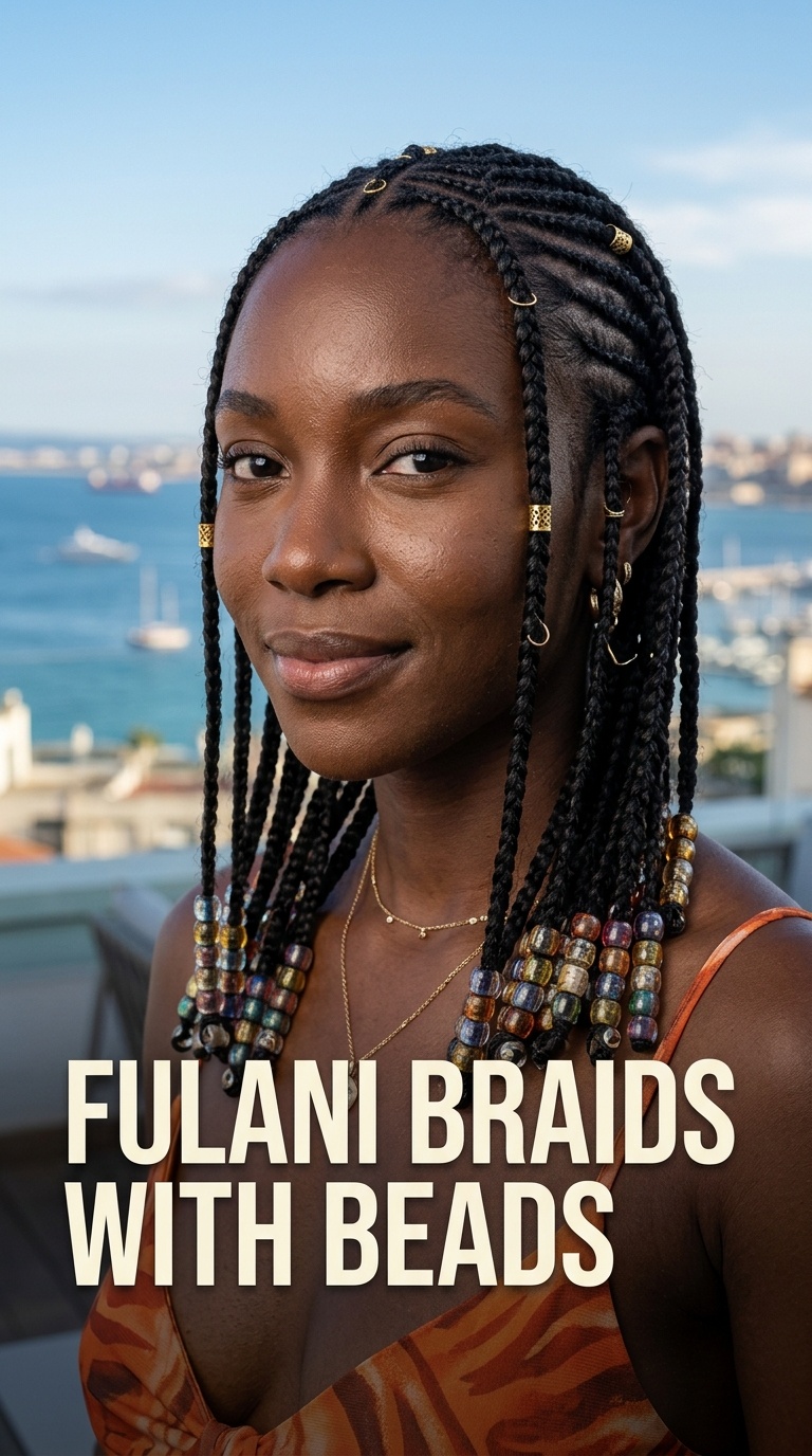 Fulani Braids with Beads