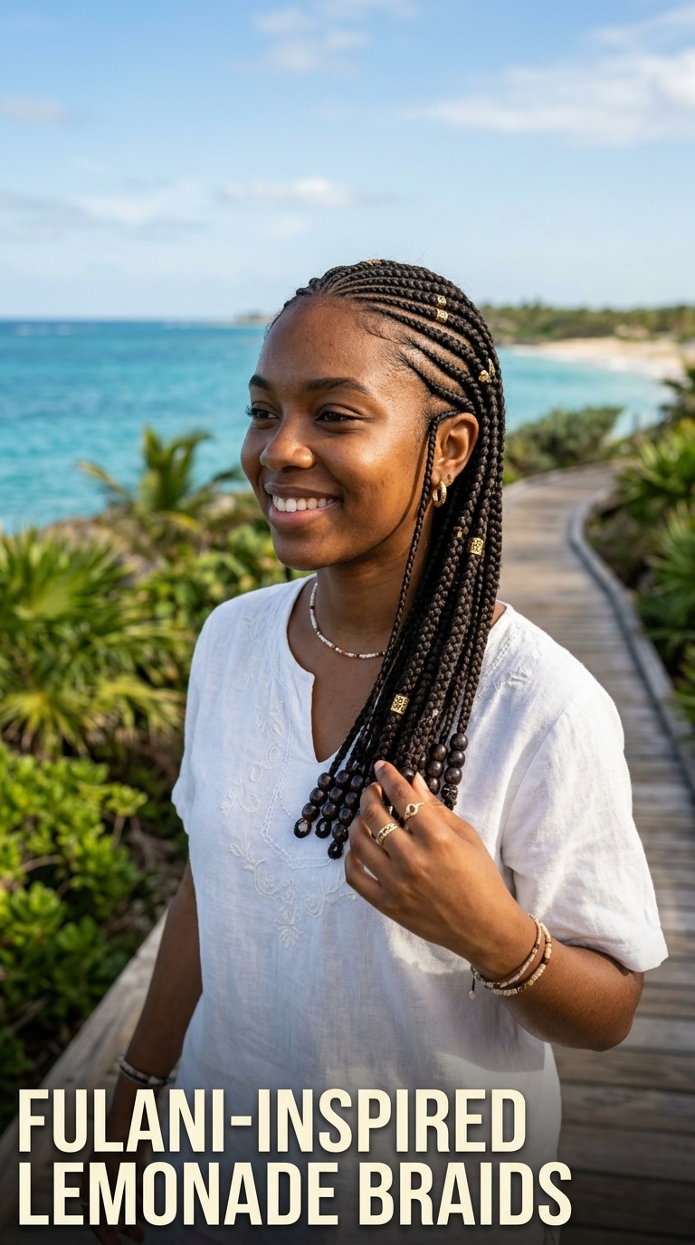 Fulani-Inspired Lemonade Braids