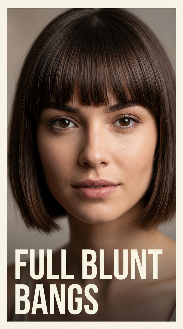 Full Blunt Bangs