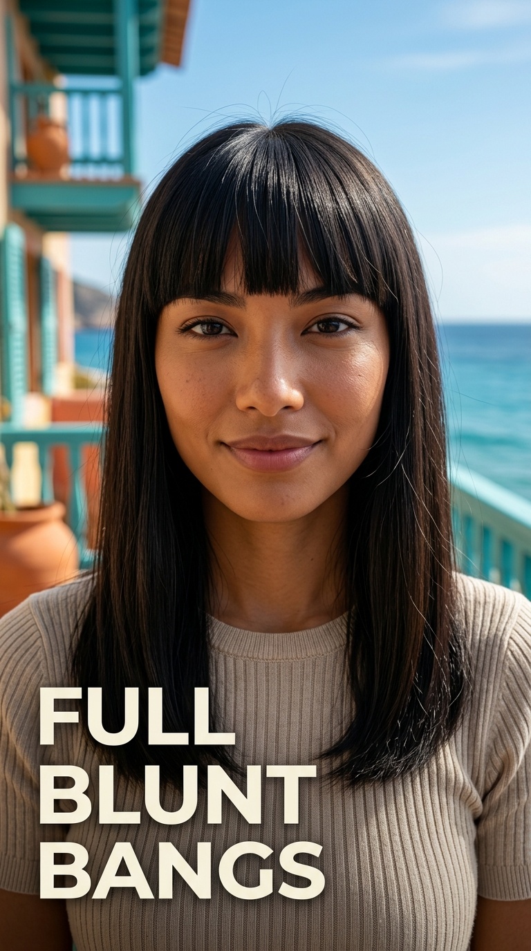 Full Blunt Bangs