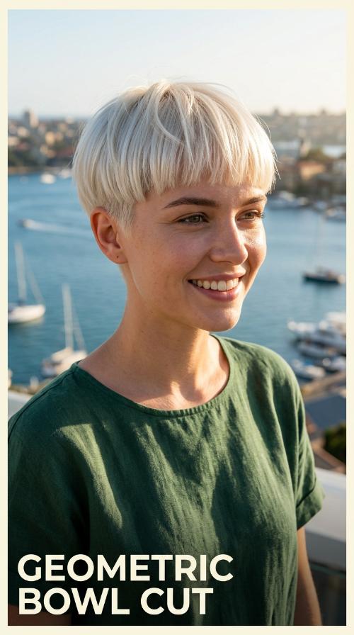 Geometric Bowl Cut
