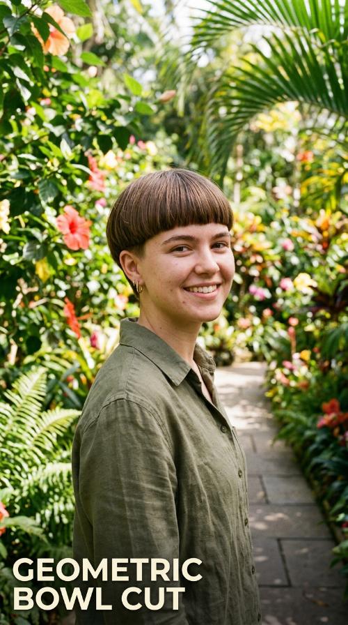Geometric Bowl Cut