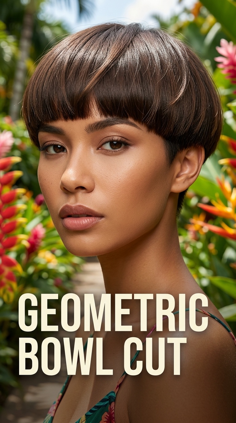 Geometric Bowl Cut