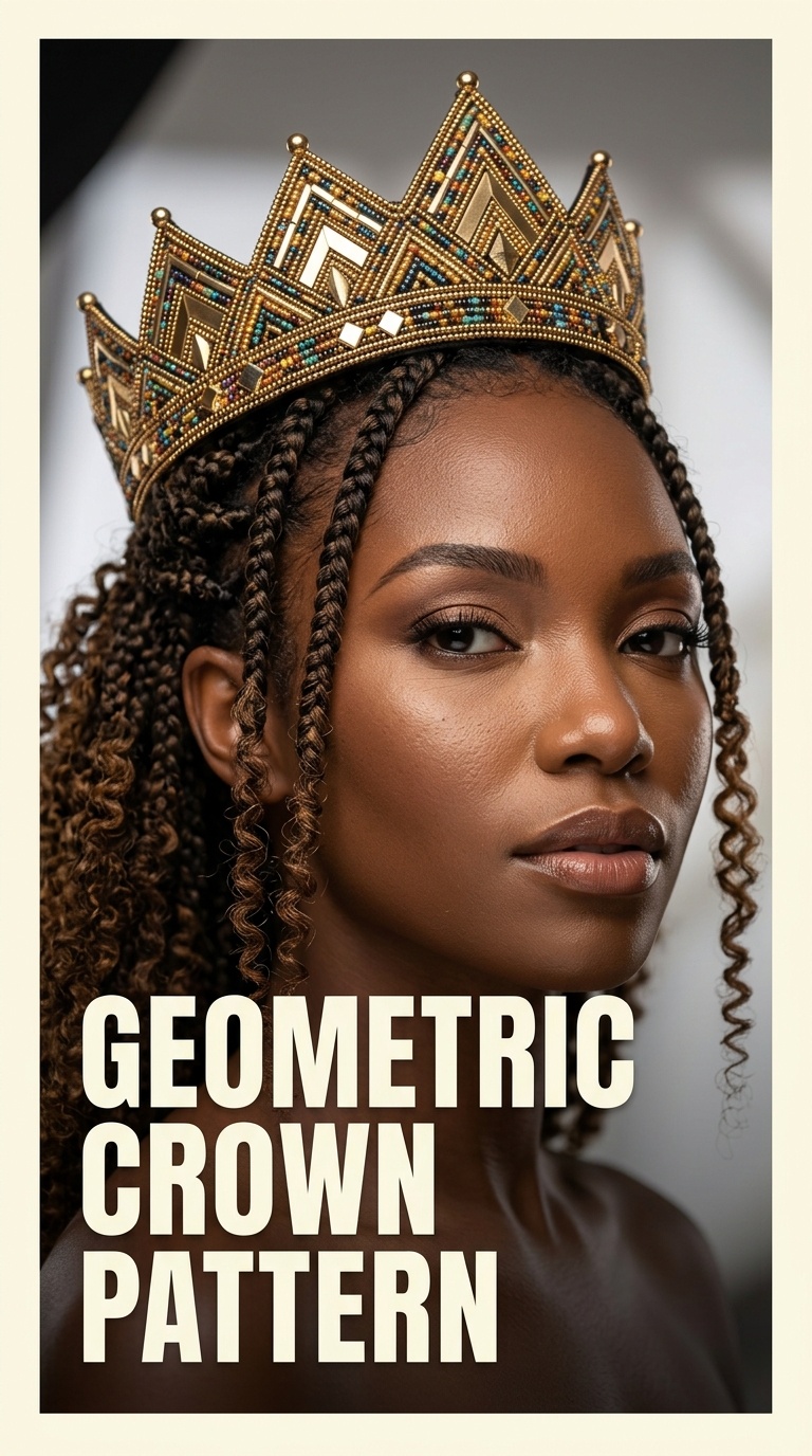 Geometric Crown Pattern