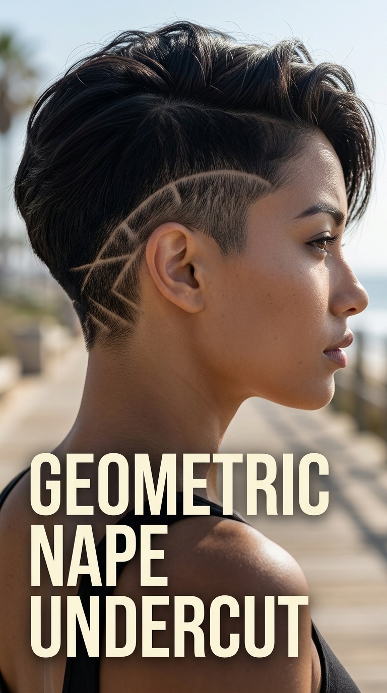 Geometric Nape Undercut