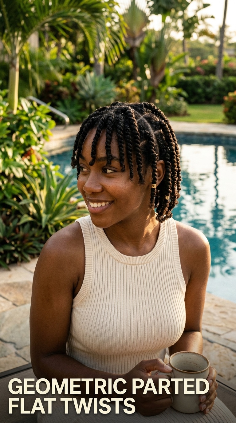Geometric Parted Flat Twists