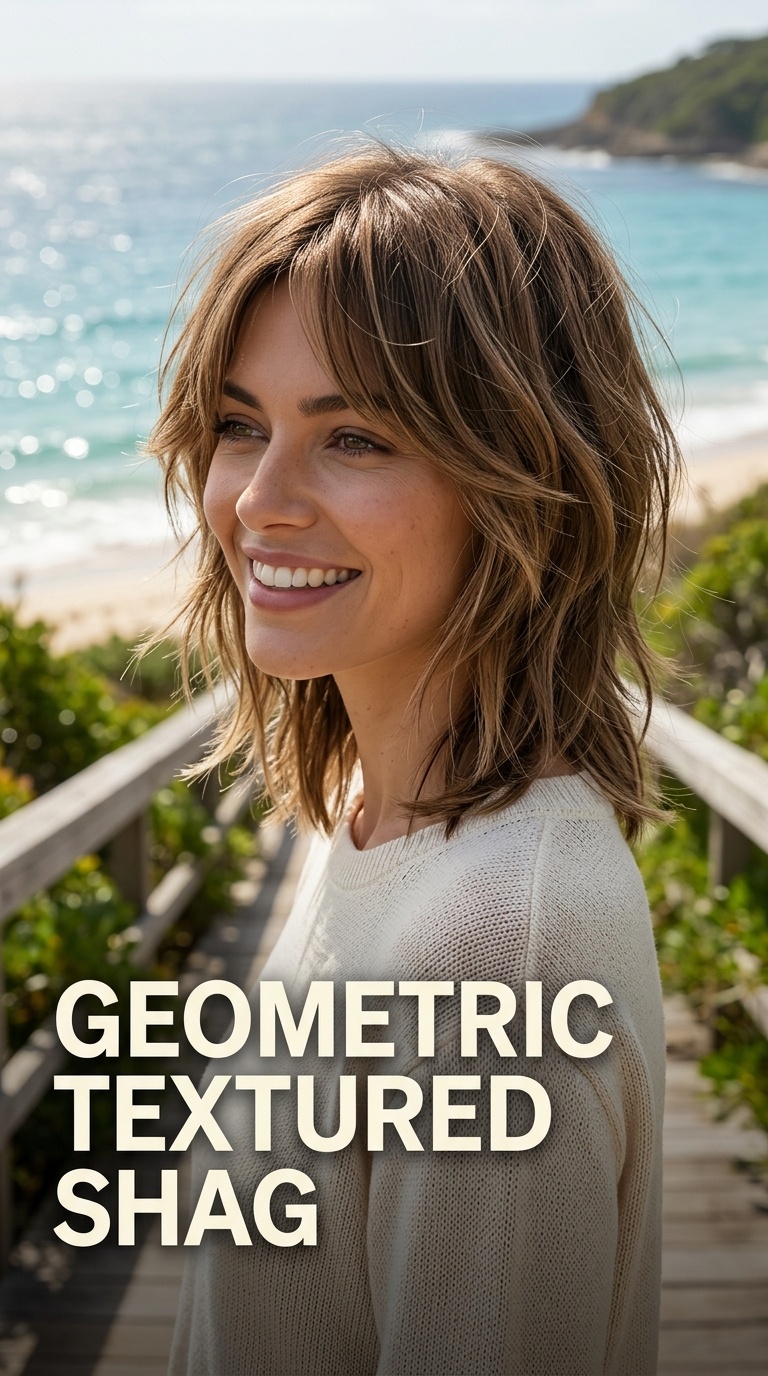 Geometric Textured Shag