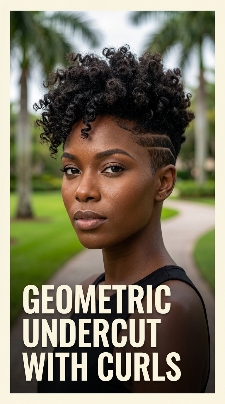 Geometric Undercut with Curls