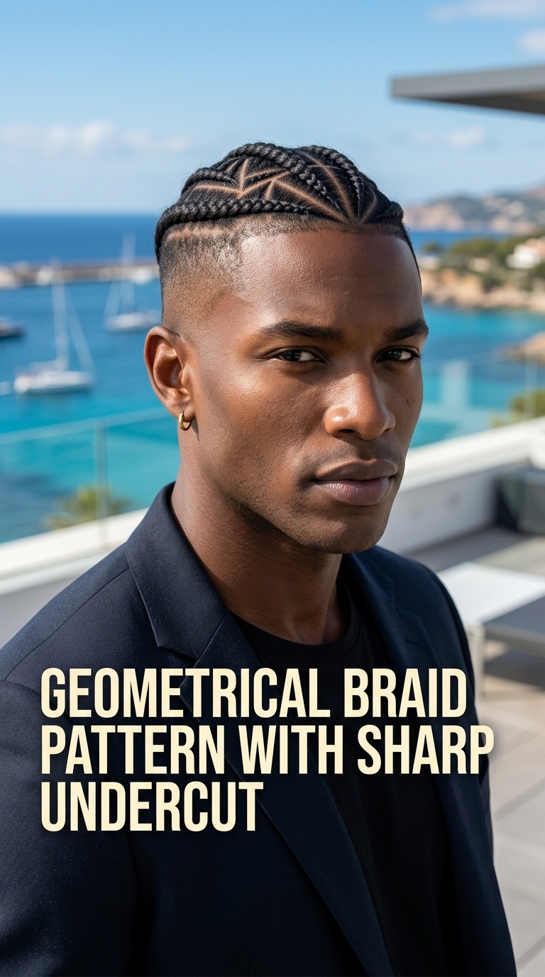 Geometrical Braid Pattern with Sharp Undercut