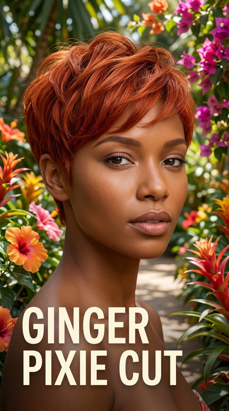 Ginger Pixie Cut