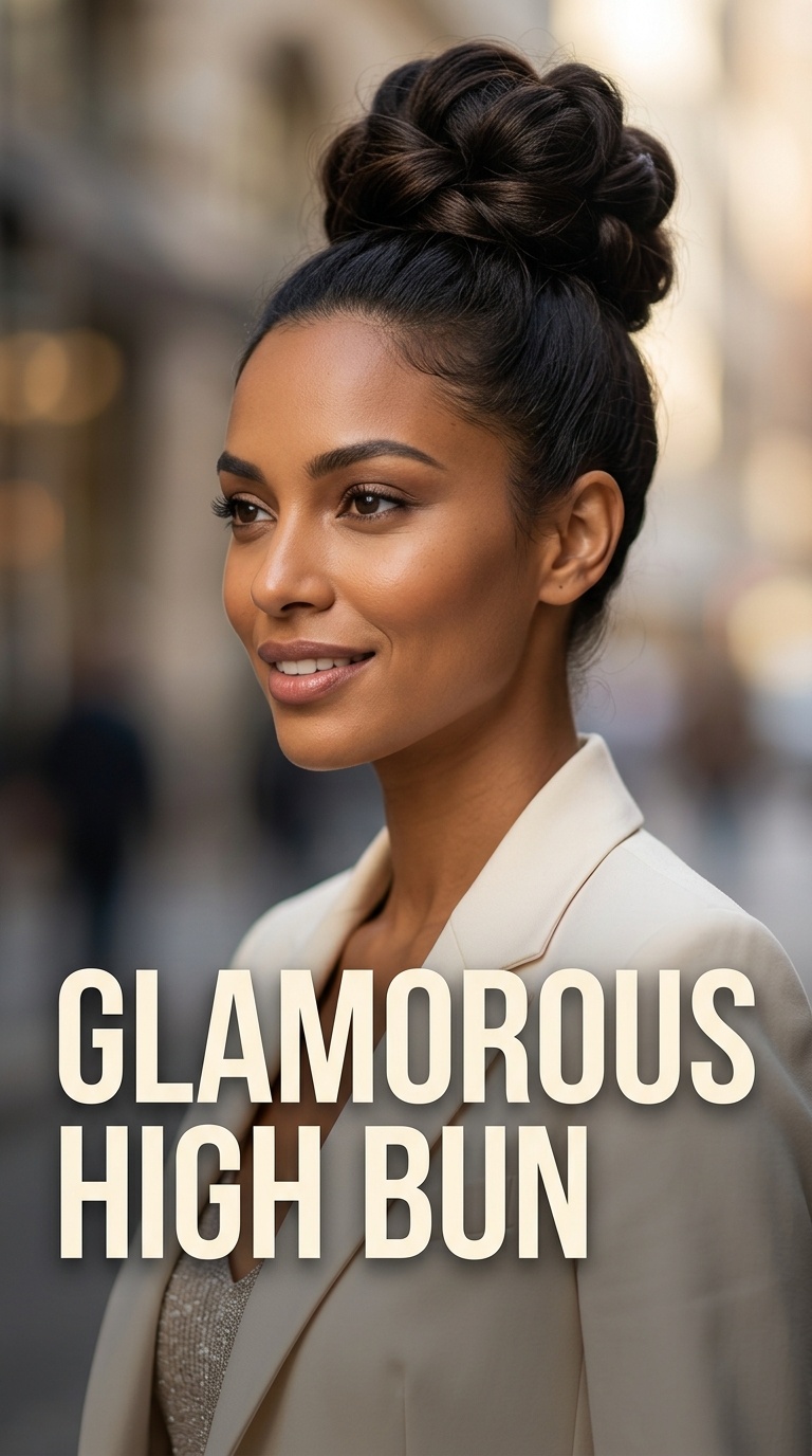 Glamorous High Bun