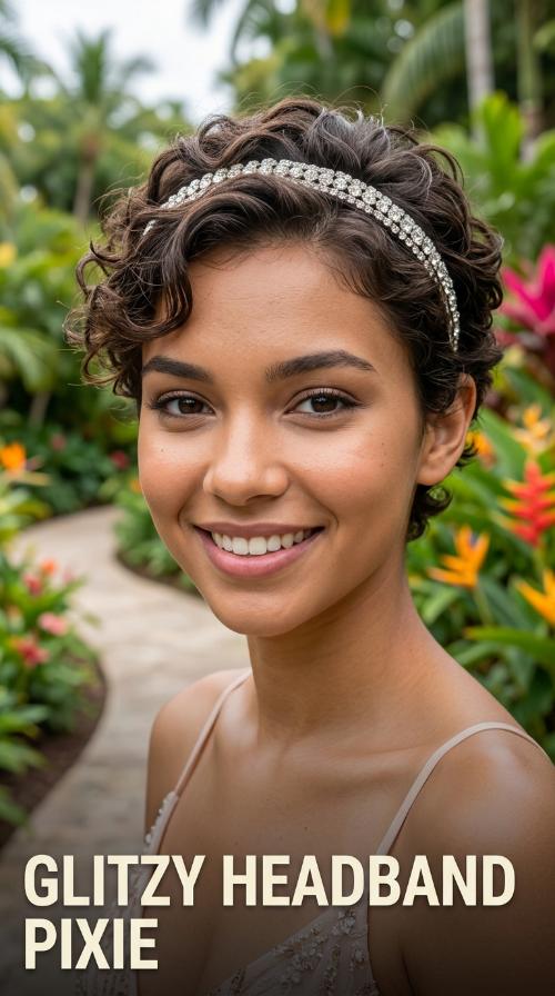 Glitzy Headband Pixie
