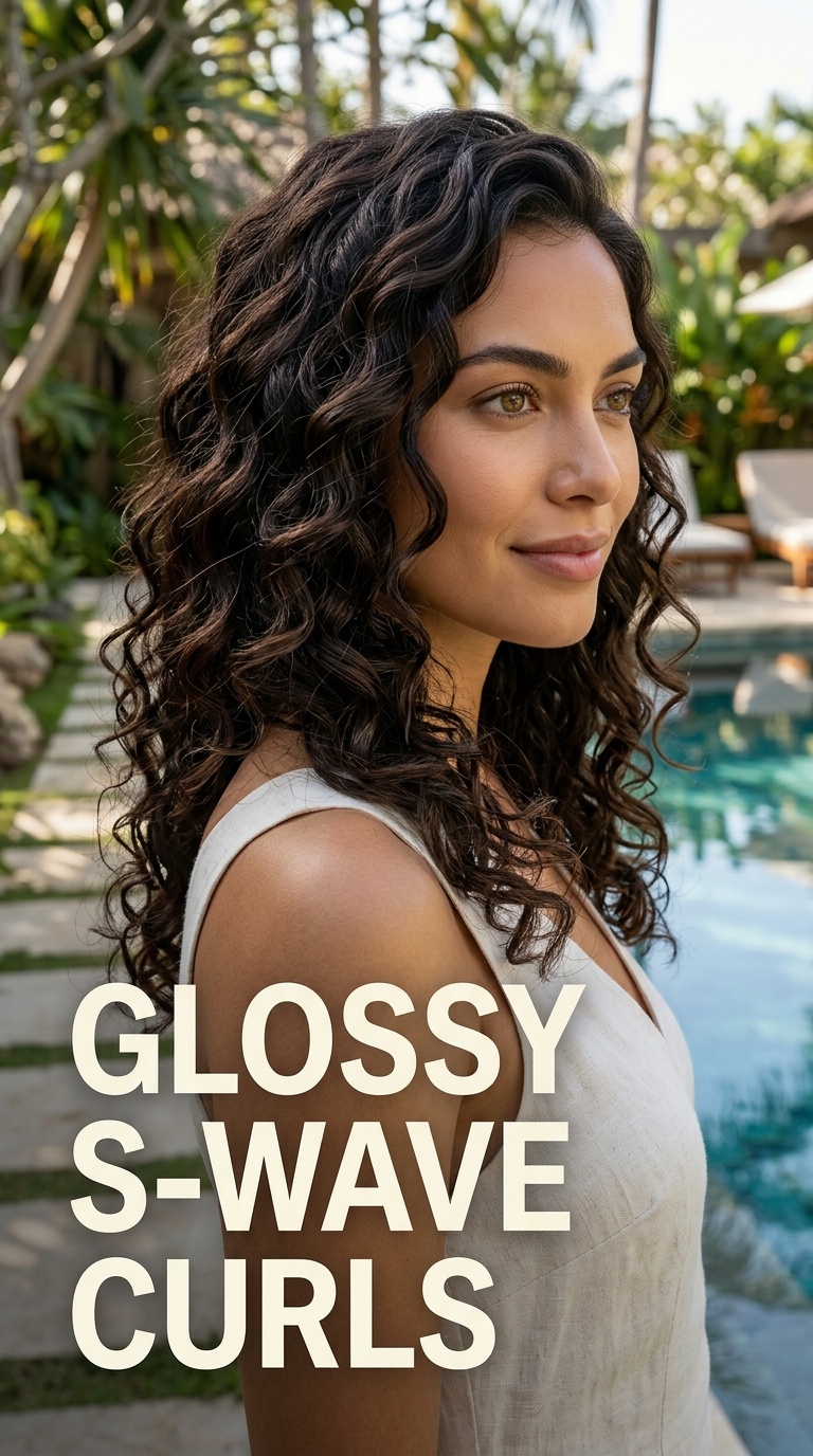 Glossy S-Wave Curls