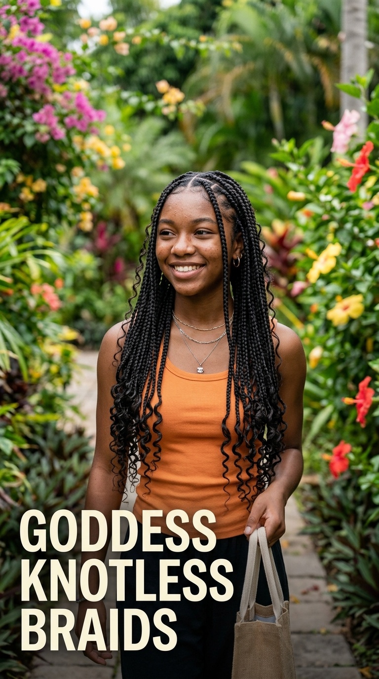 Goddess Knotless Braids