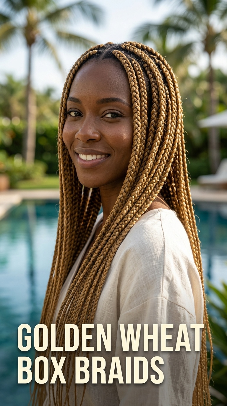 Golden Wheat Box Braids