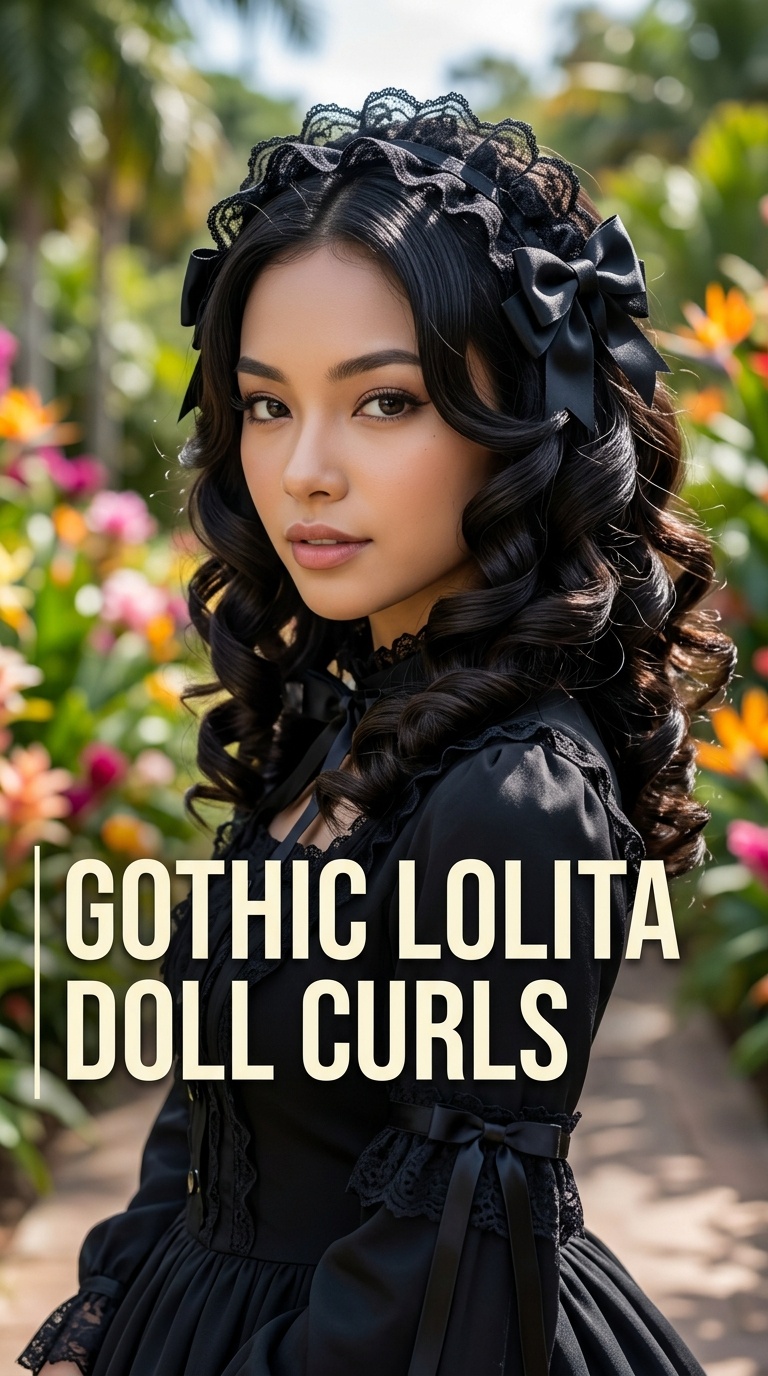 Gothic Lolita Doll Curls