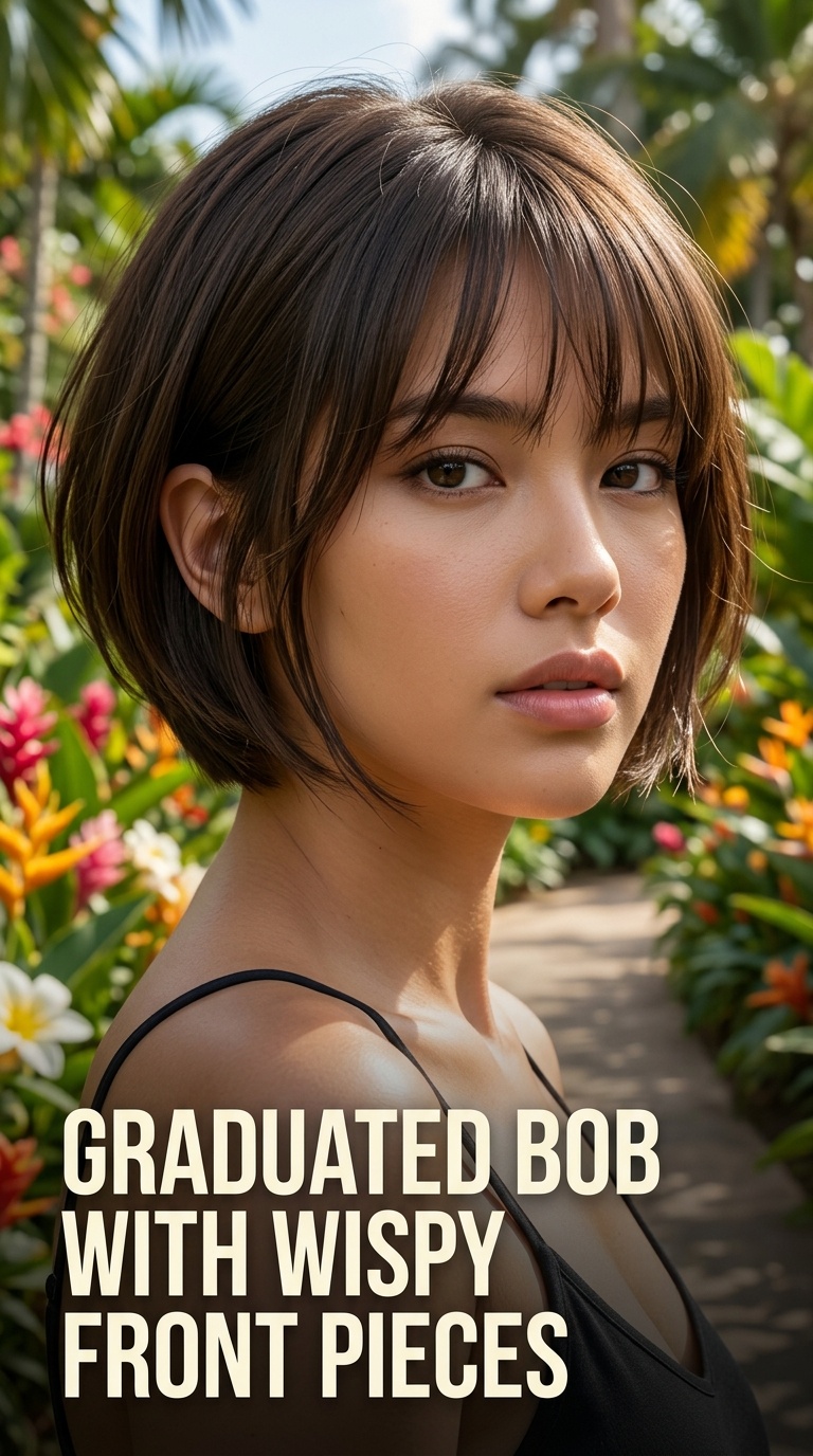 Graduated Bob with Wispy Front Pieces