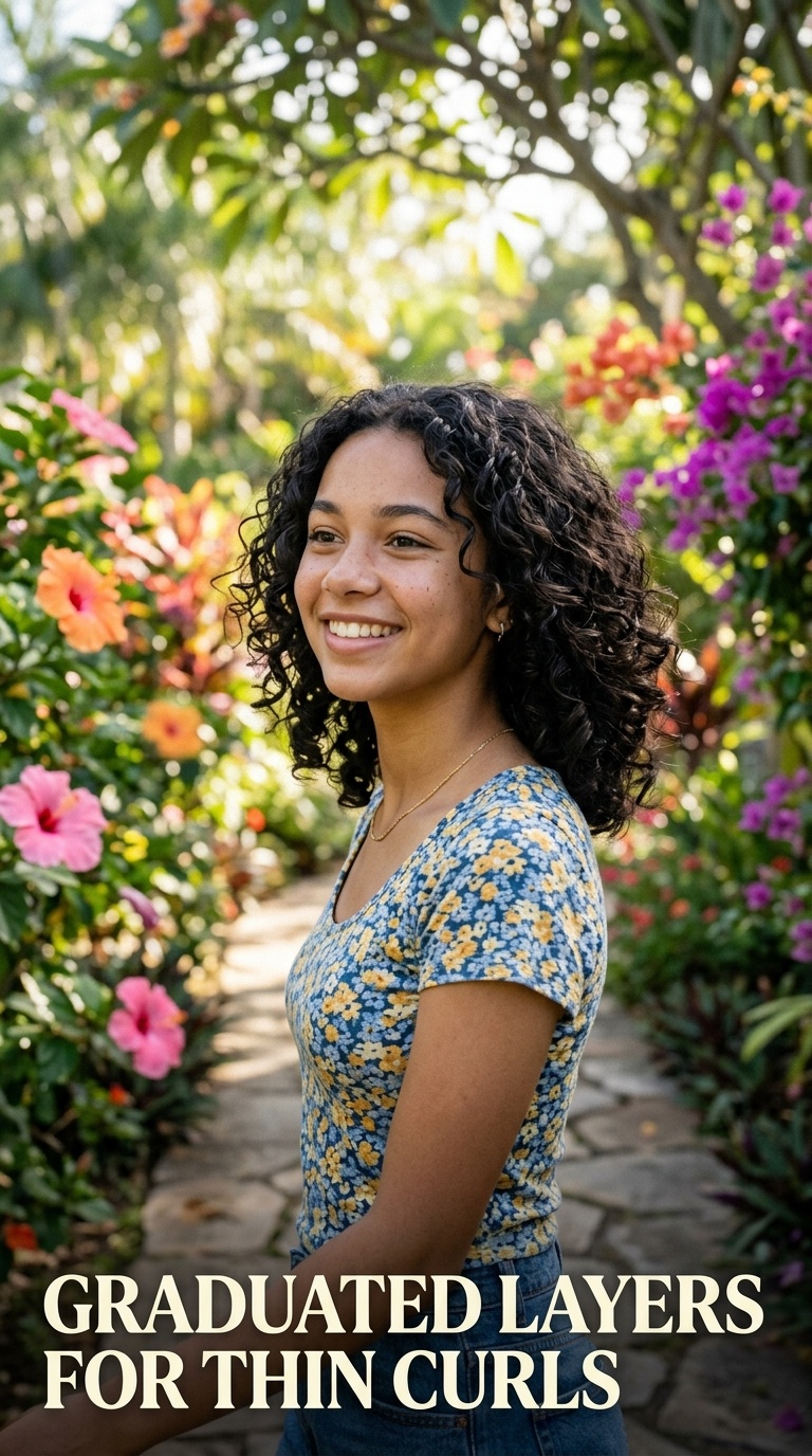 Graduated Layers for Thin Curls