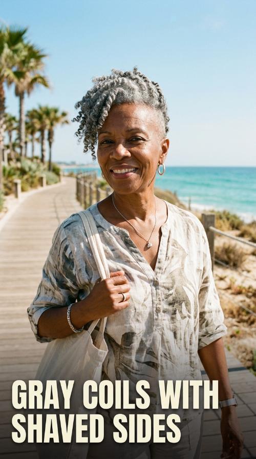 Gray Coils with Shaved Sides