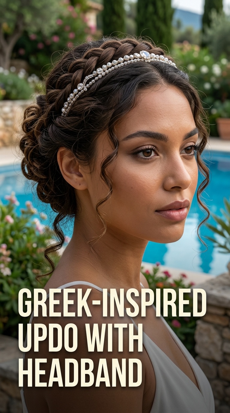 Greek-Inspired Updo with Headband
