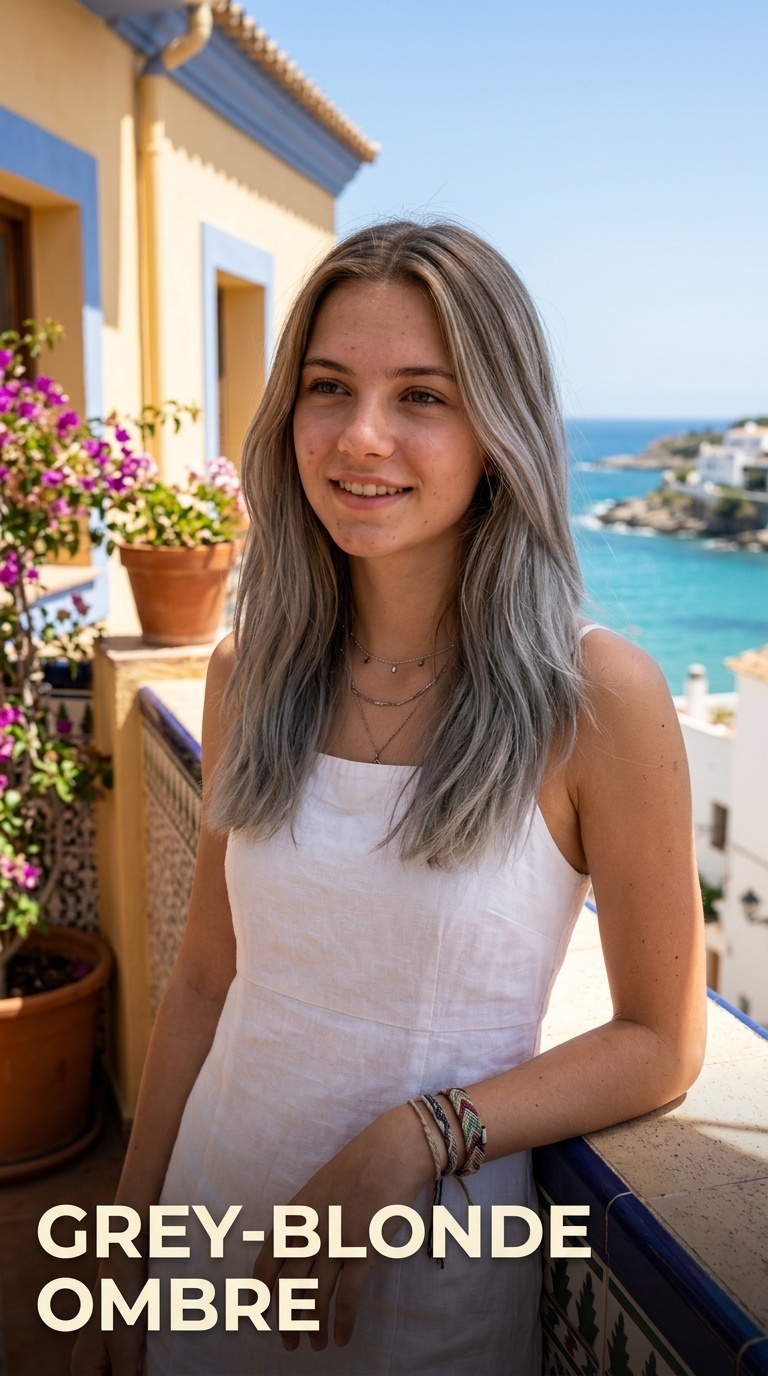 Grey-Blonde Ombre