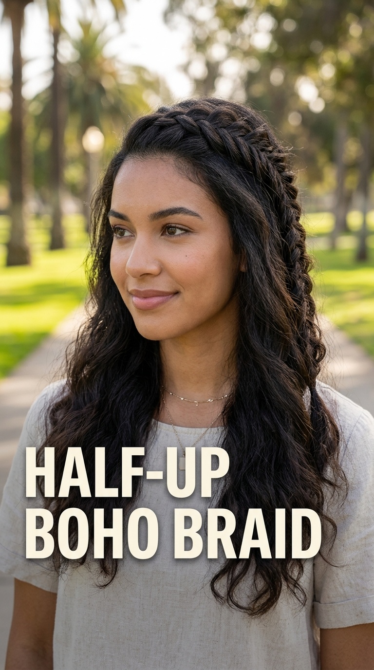 Half-Up Boho Braid