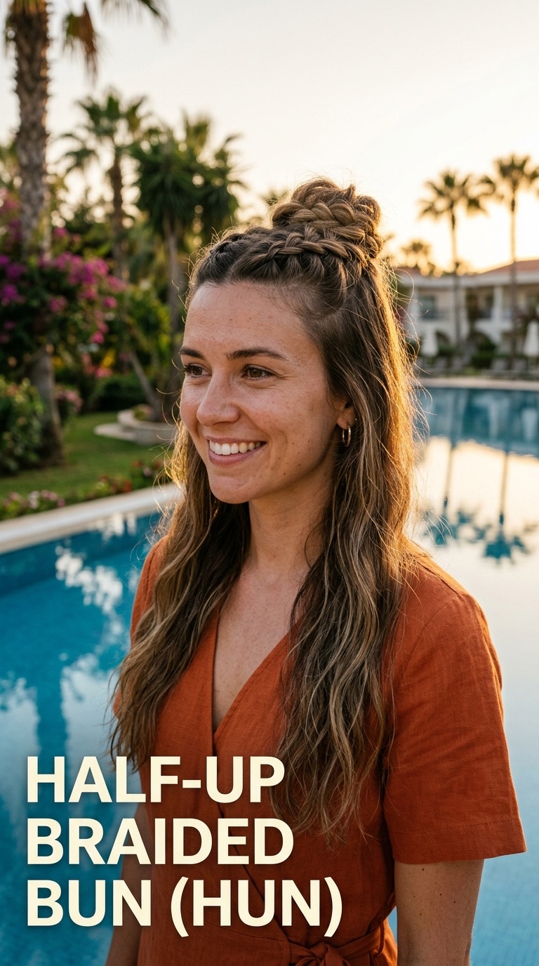 Half-Up Braided Bun (Hun)