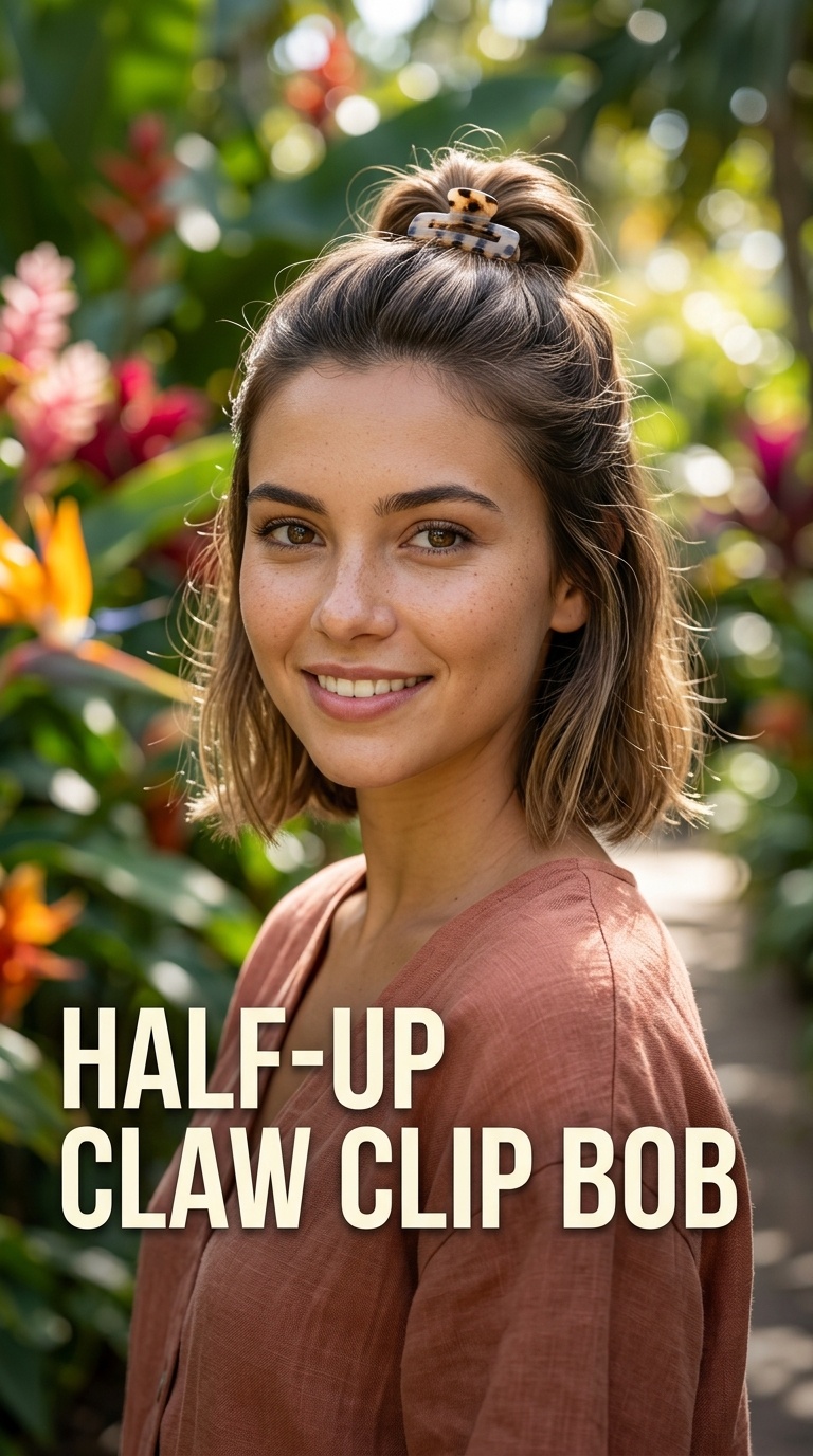 Half-Up Claw Clip Bob
