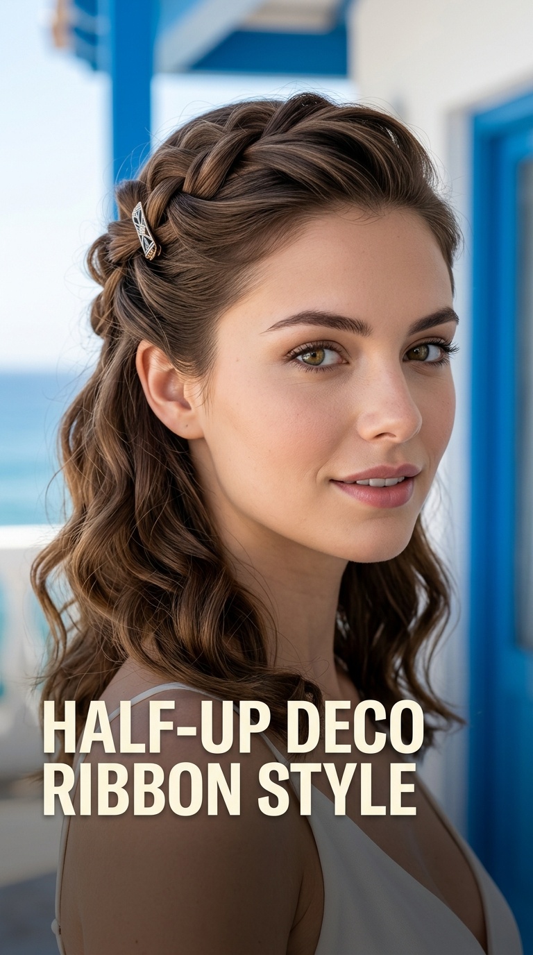 Half-Up Deco Ribbon Style