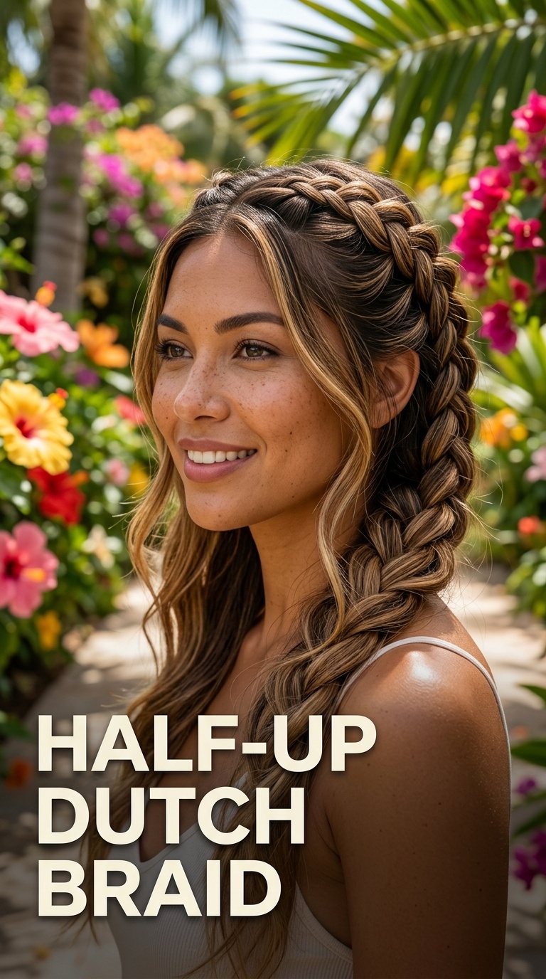 Half-Up Dutch Braid