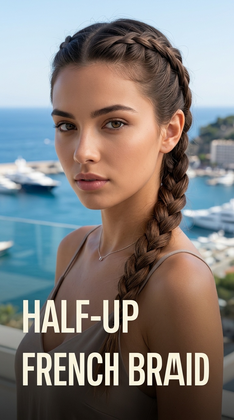 Half-Up French Braid