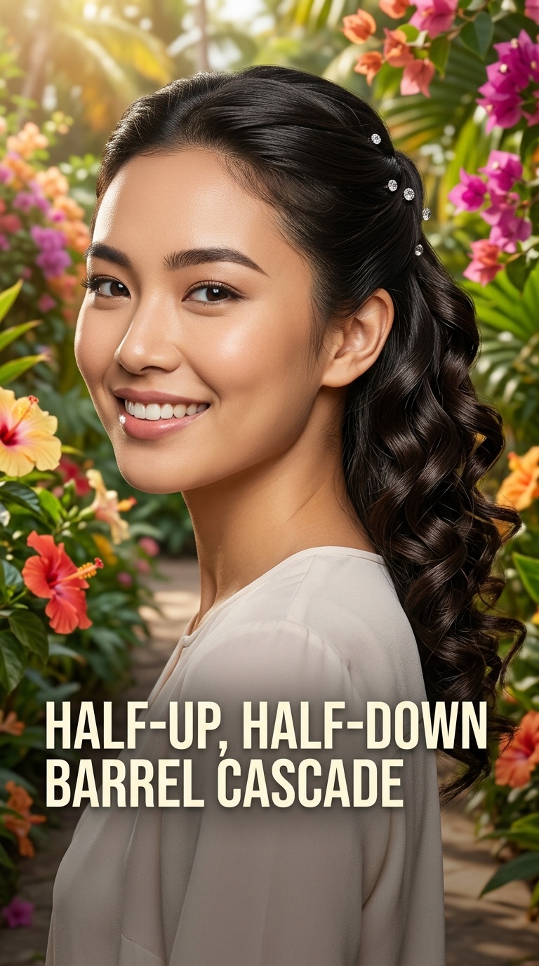 Half-Up, Half-Down Barrel Cascade