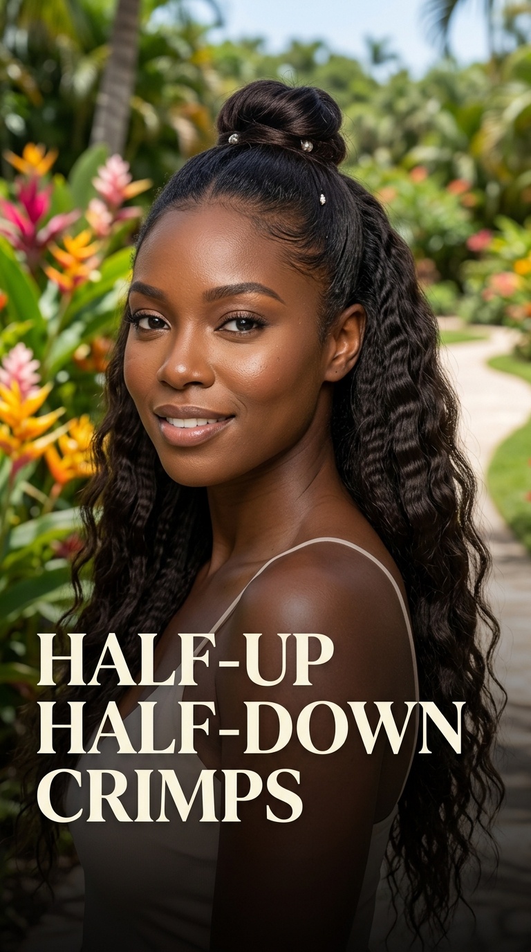 Half-Up Half-Down Crimps