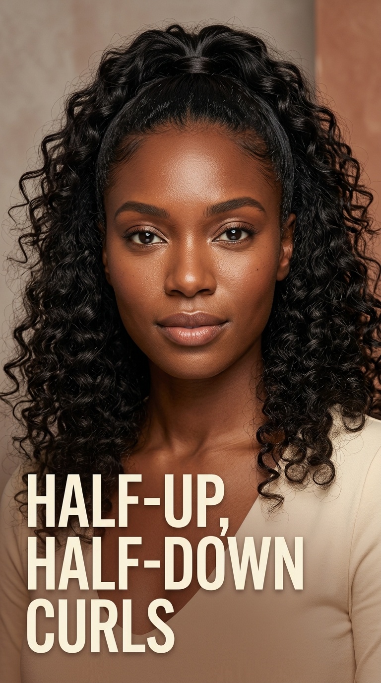 Half-Up, Half-Down Curls