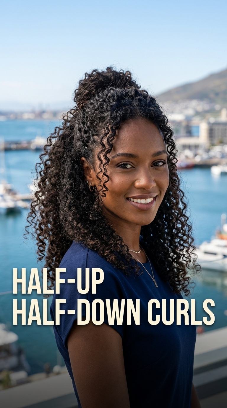 Half-Up Half-Down Curls