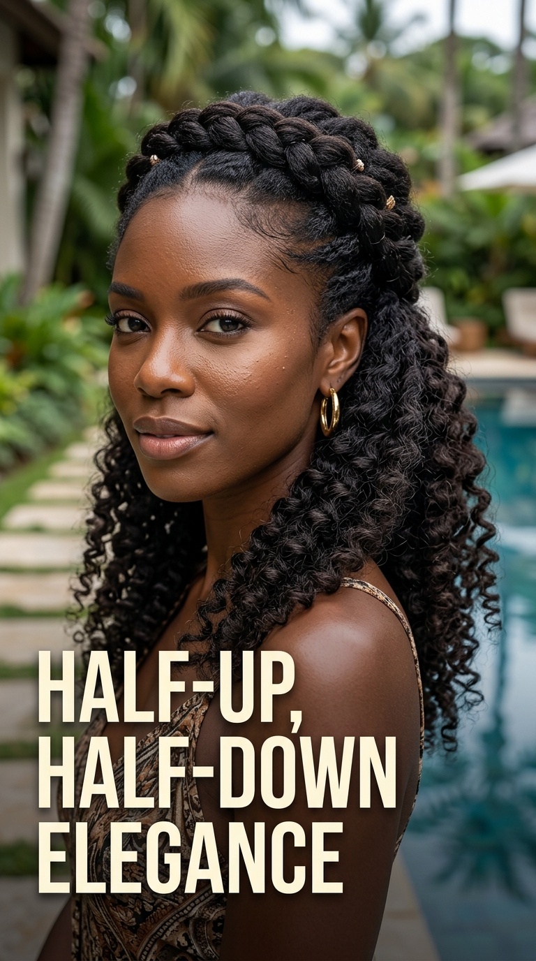 Half-Up, Half-Down Elegance