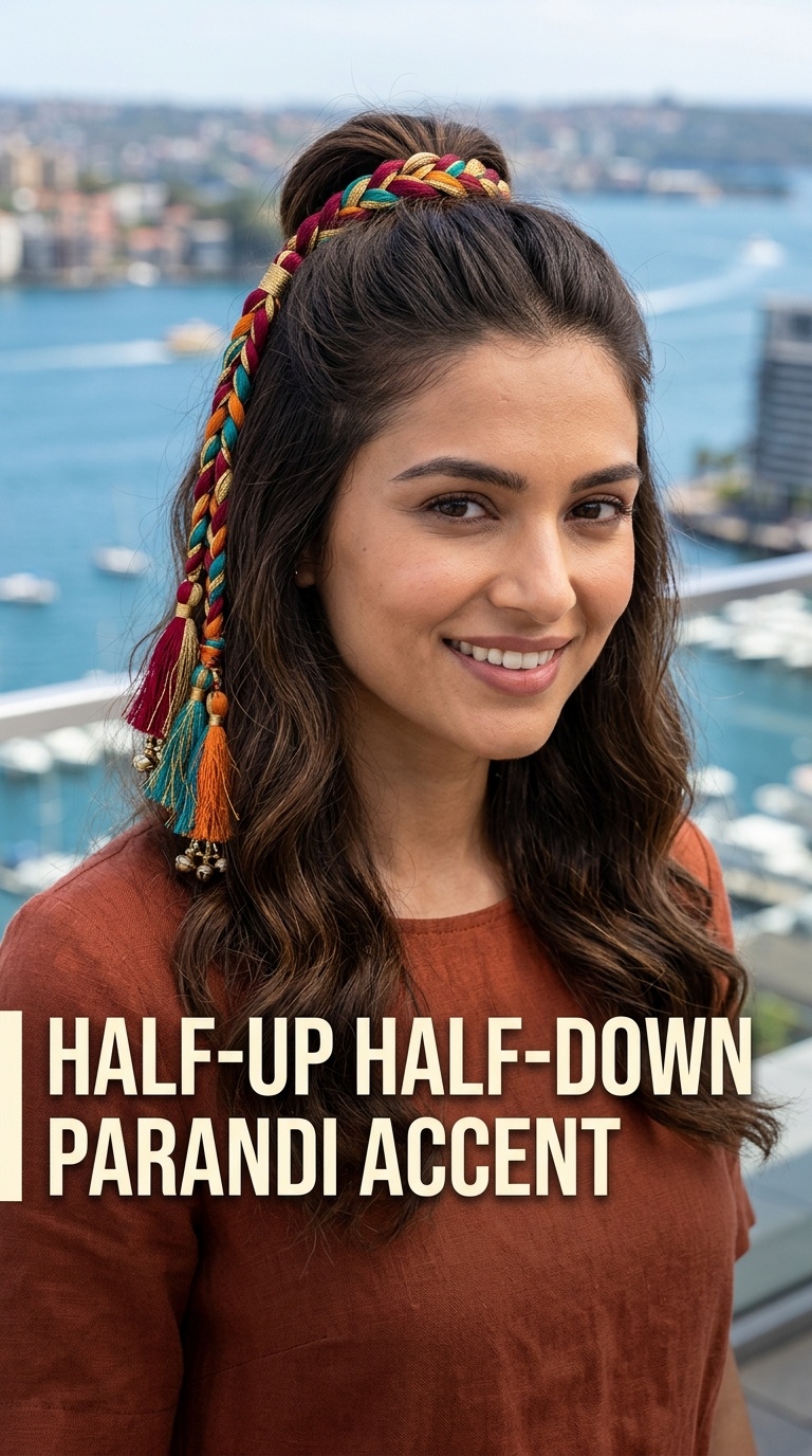 Half-Up Half-Down Parandi Accent