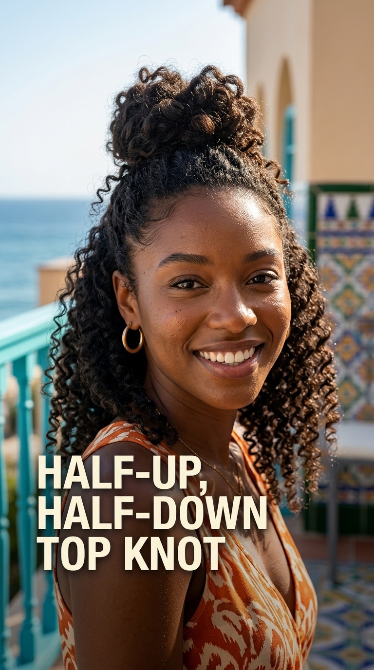 Half-Up, Half-Down Top Knot
