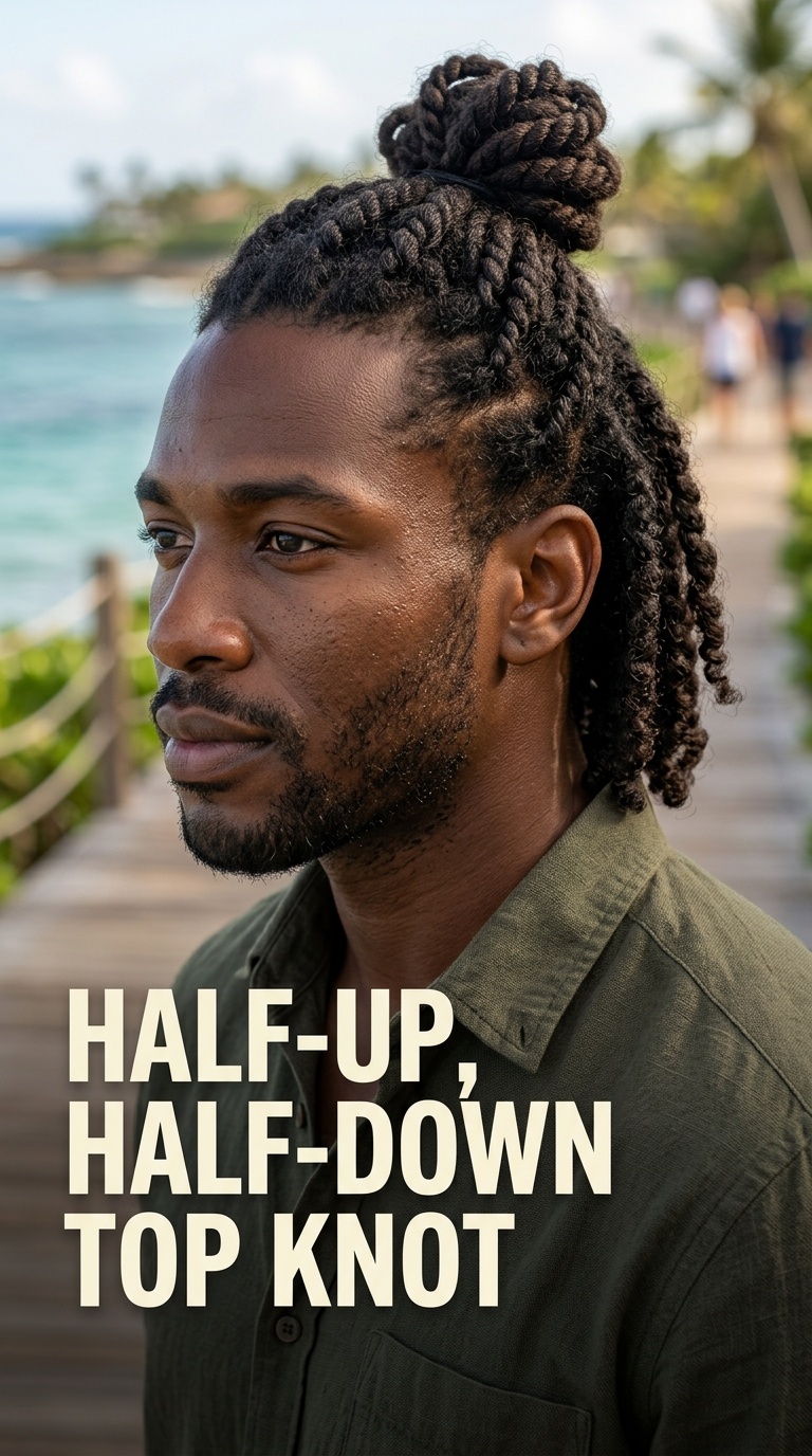 Half-Up, Half-Down Top Knot