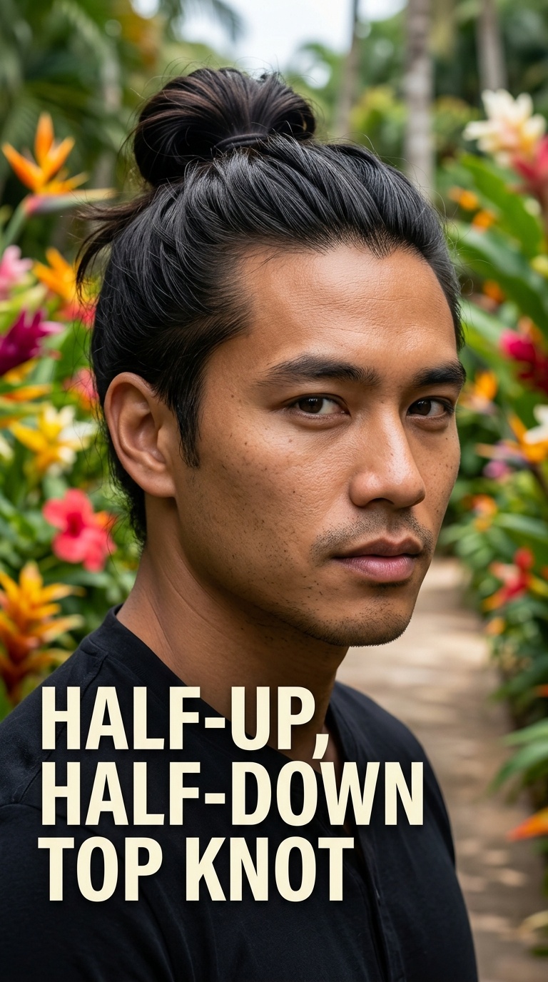 Half-Up, Half-Down Top Knot