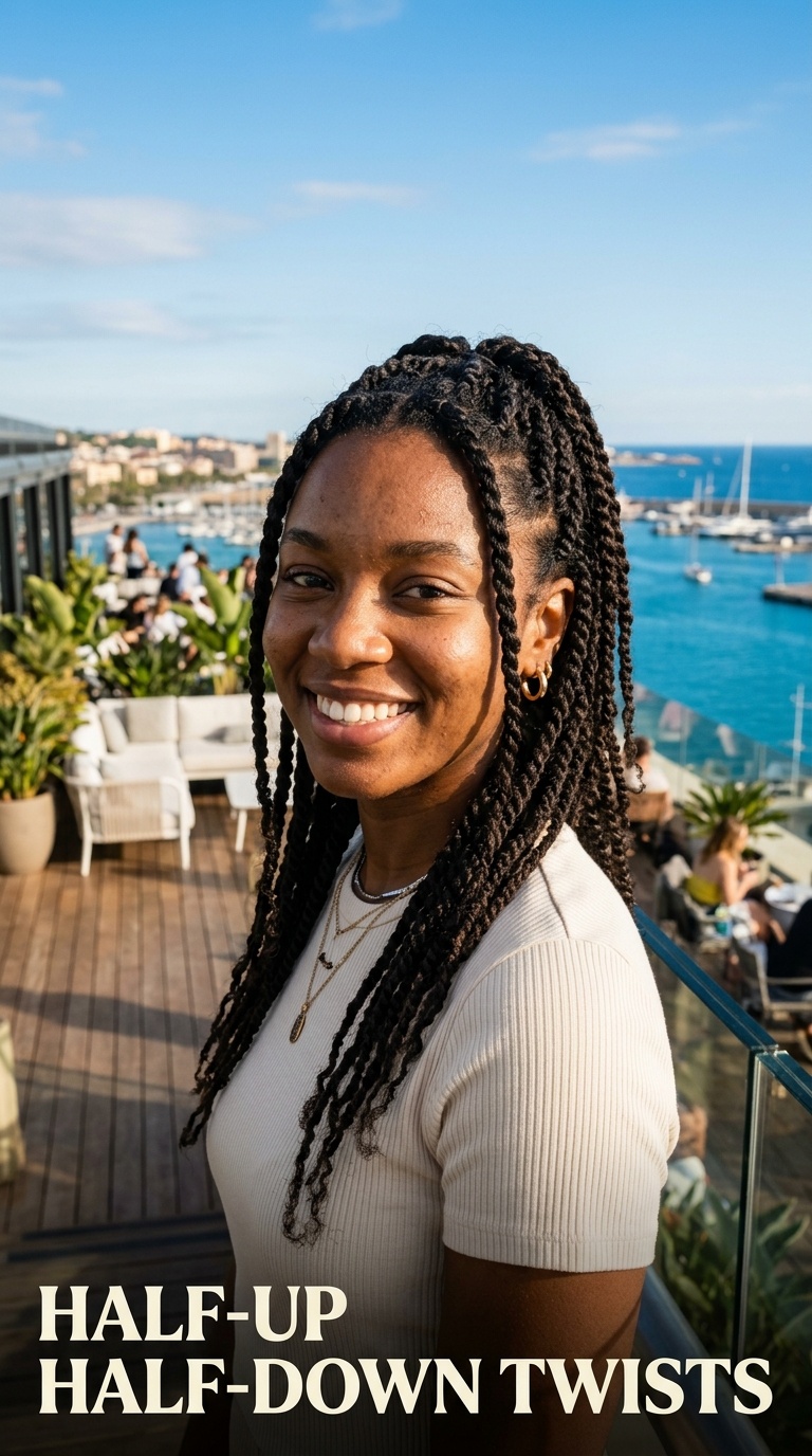 Half-Up Half-Down Twists