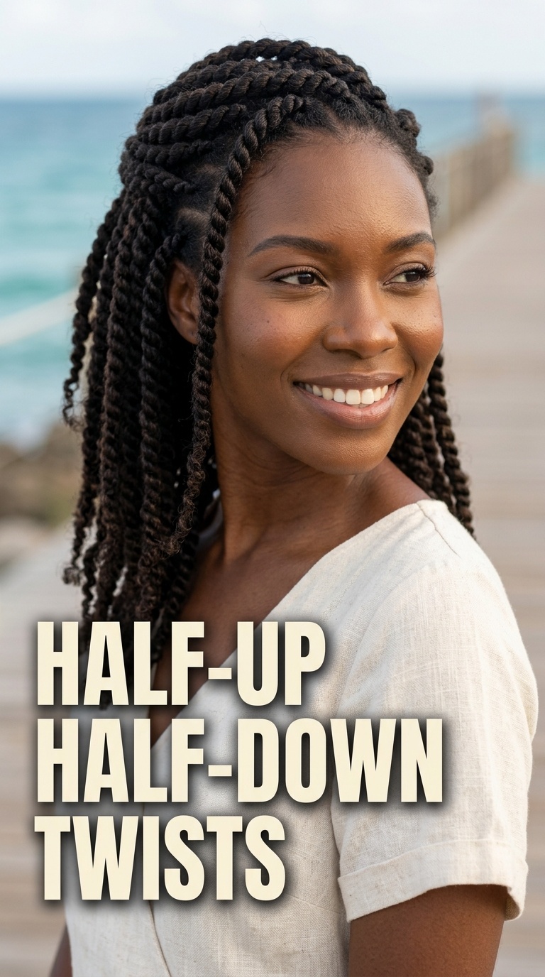Half-Up Half-Down Twists