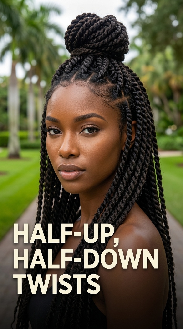 Half-Up, Half-Down Twists