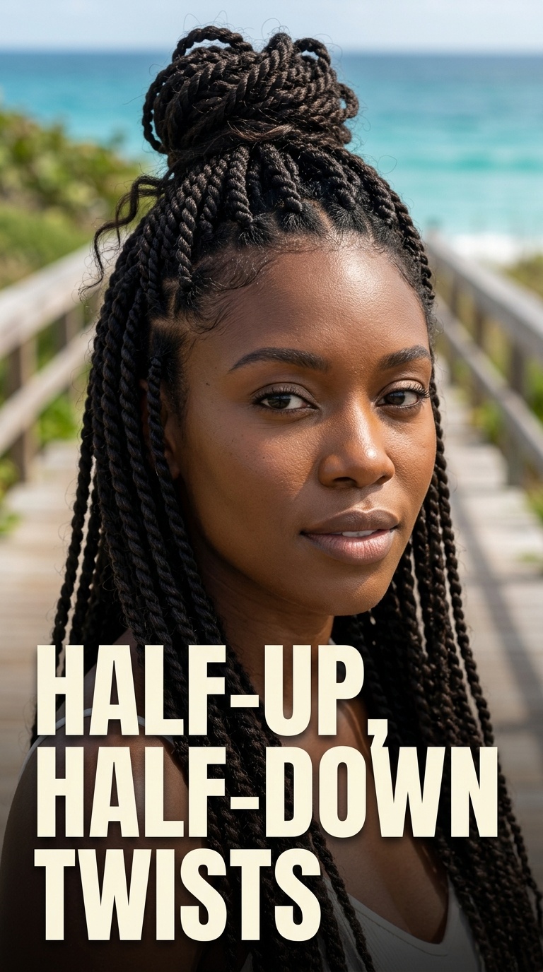 Half-Up, Half-Down Twists