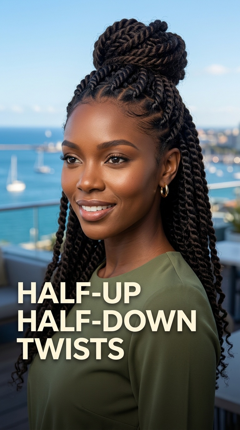 Half-Up Half-Down Twists